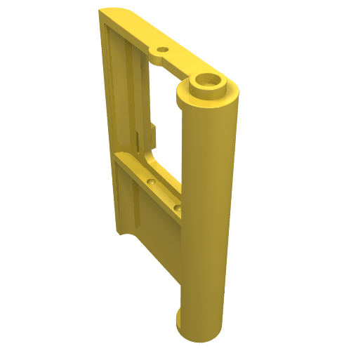 Lego Door 1 x 4 x 5 Train Left / Yellow