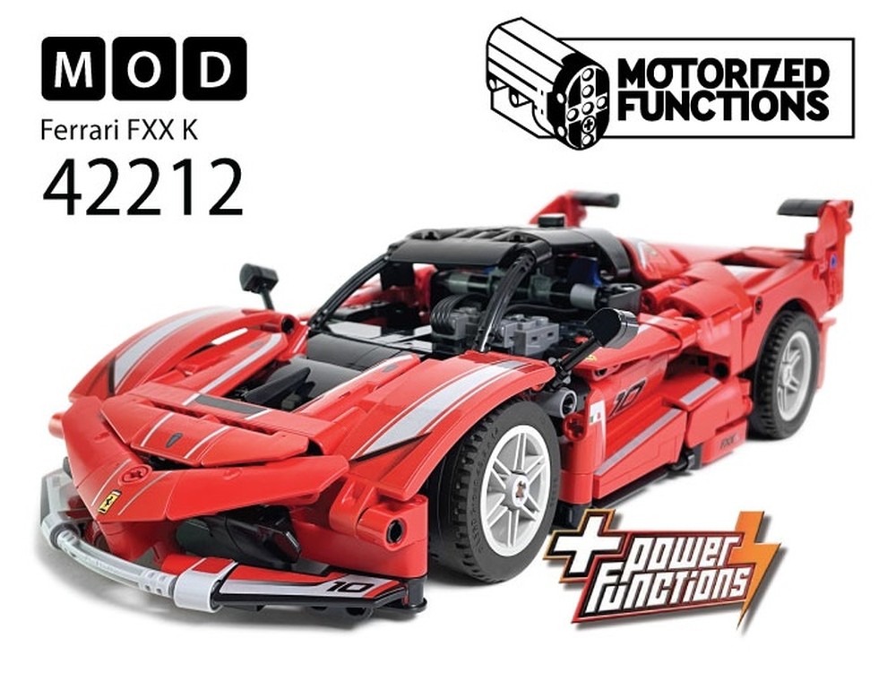 Lego 42212 페라리 FXX K RC MOD for Power Function Motors