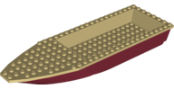 Lego Boat, Hull Unitary 28 x 8 with Tan Top (92710 / 92711)
