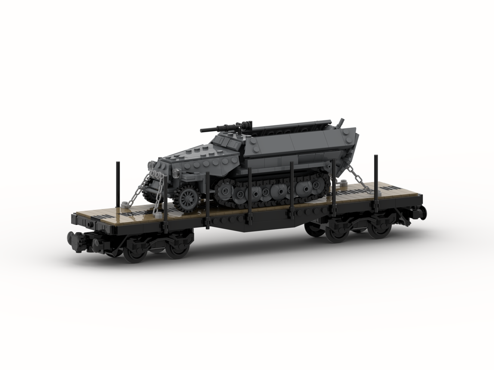 Lego Stake Wagon with Sd.Kfz. 251 (8w)