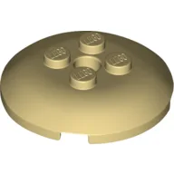 Dish 4 x 4 with 4 Studs / Tan