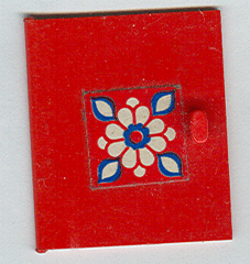 Lego Homemaker Cupboard Door 4 x 4 with White and Blue Flower Pattern (Sticker) - Set 294