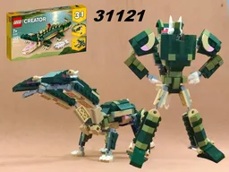 Transformers two-headed dragon using LEGO Creator set 31121: Crocodile