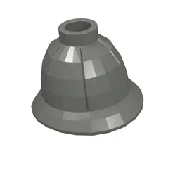 Hat / Pith Helmet / Dark Bluish Gray