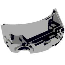 Windscreen 2 x 4 Half Dome / Trans-Brown