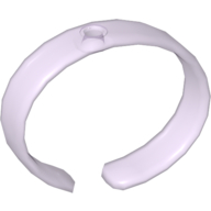 Lego Clikits Bracelet, Bangle with Hole / Trans-Light Purple