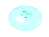 Dish 6 x 6 Inverted (Radar) with Solid Studs / Trans-Light Blue