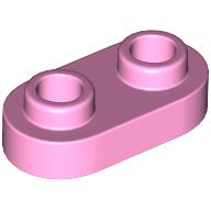 Lego Plate Special 1 x 2 Rounded with 2 Open Studs / Bright Pink