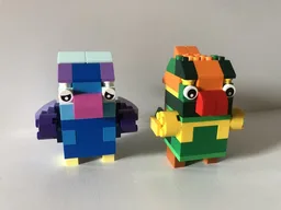 Mini parrots brickheadz