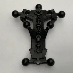 Large Figure Skeletal, Torso, Angular with 7 Ball Joints / Black