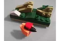 Diorama with bird