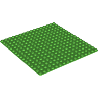 Lego Baseplate 16 x 16 / Bright Green