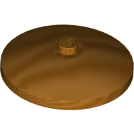 Lego Dish 4 x 4 Inverted [Radar] / Metallic Gold