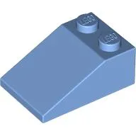 Brick Sloped 33° 3 x 2 / Medium Blue