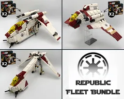 Republic Fleet Bundle (Alternate Models using 2x 75432 V-19 Torrents)