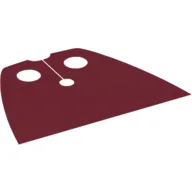 Neckwear Cape, Standard, Very Short [Traditional Starched Fabric] / Dark Red