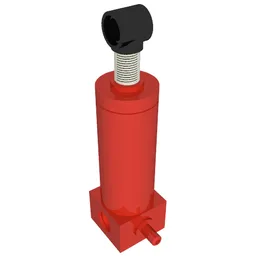 Pneumatic Pump Old Style / Red