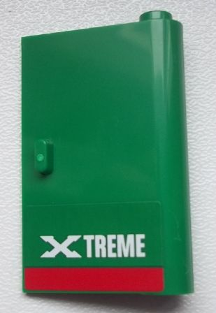 Lego Door 1 x 3 x 4 Right - Open Between Top and Bottom Hinge with 'XTREME' Pattern (Sticker) - Set 60025