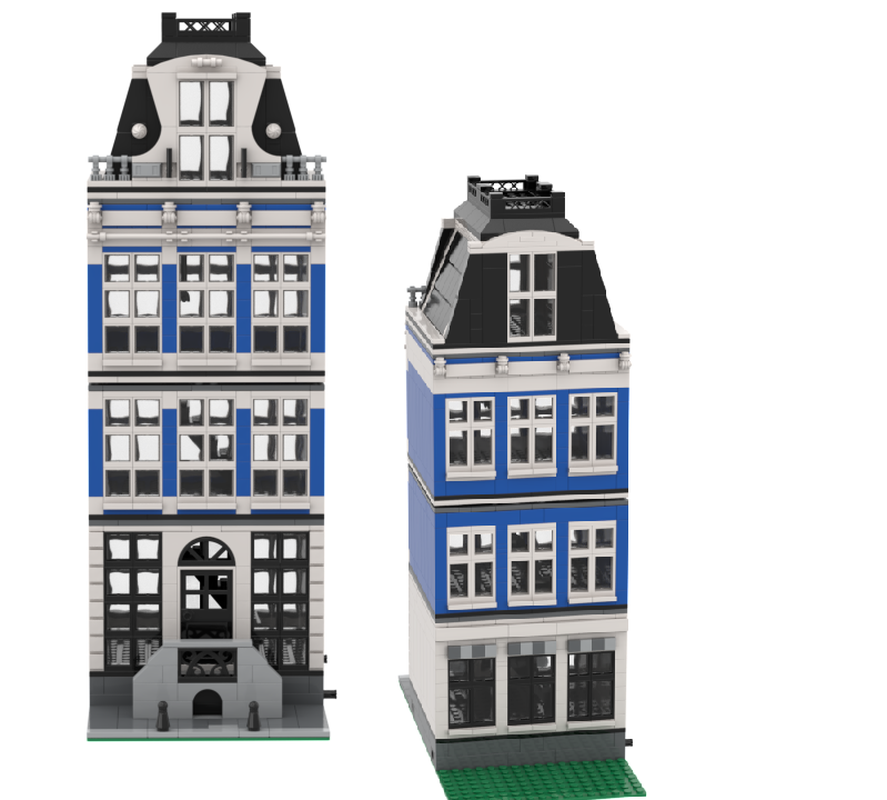 Lego Affordable Modular Building - Amsterdam - Canal House Nr 3