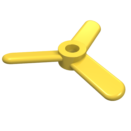 Lego Propeller 3 Blade Small / Yellow
