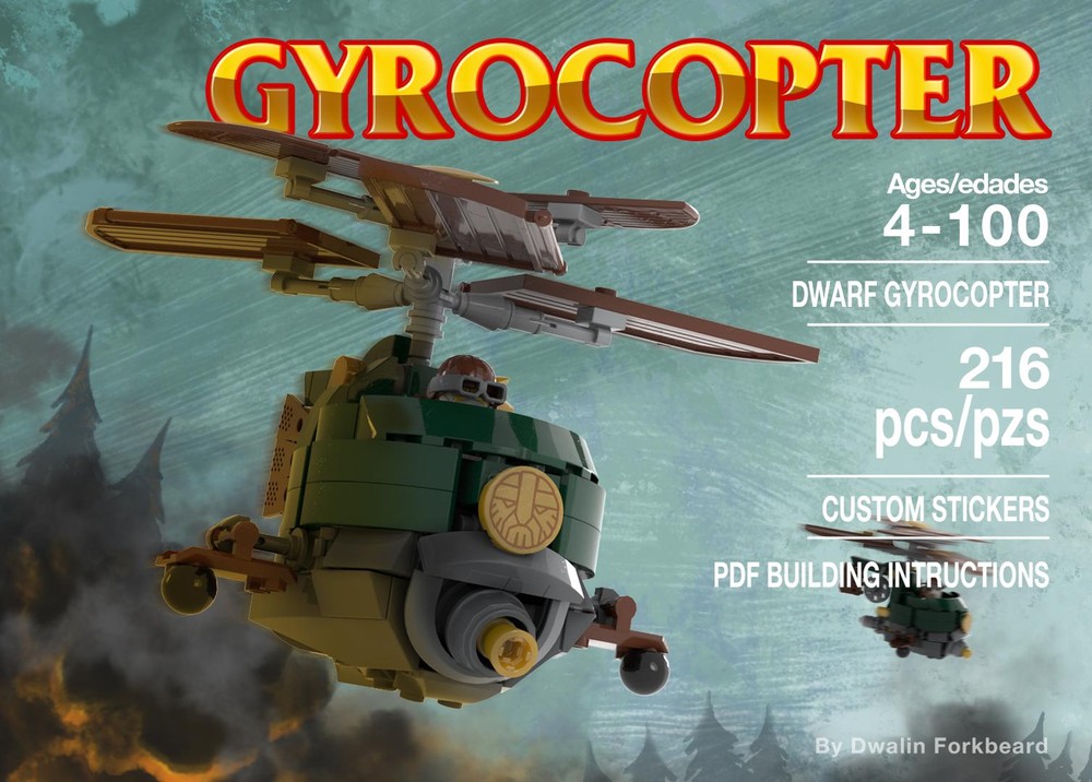 Lego Dwarf Gyrocopter
