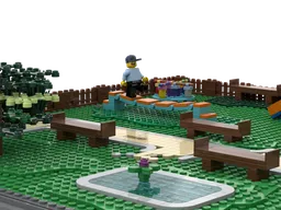 Minifig scale modular park