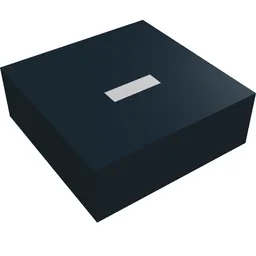 Tile 1 x 1 with Silver '-' Print