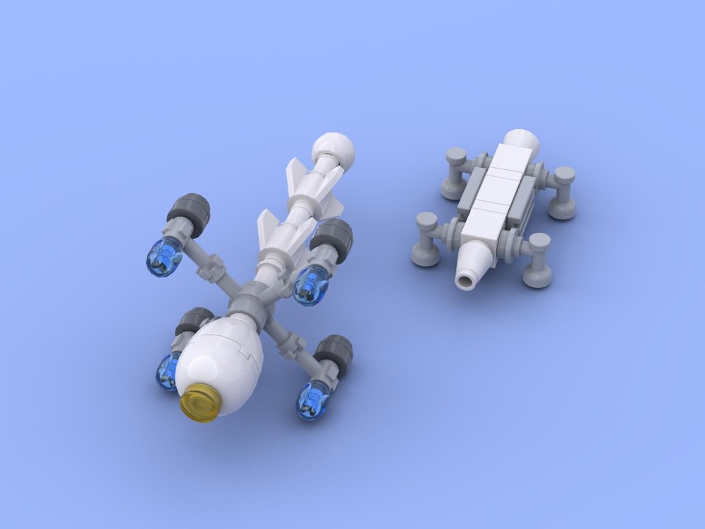 Lego Micro spacecrafts - Comet, Eagle