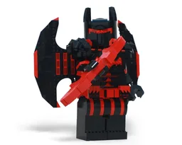 Bat-Man Hellbat Megafigure (Up-scale minifigure)