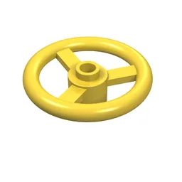 Technic Steering Wheel Small (3 Studs Diameter) / Yellow