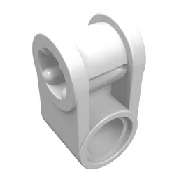 Technic Axle and Pin Connector Perpendicular / White