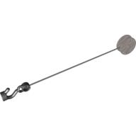 Lego Duplo Winch Drum Narrow with White String and Black Thin Hook with Stud Case, Fixed / Pearl Light Gray