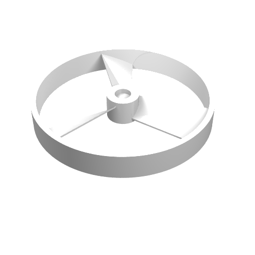 Lego Large Figure Spinner / Propeller without Code (Rhotuka) [Plain] / White