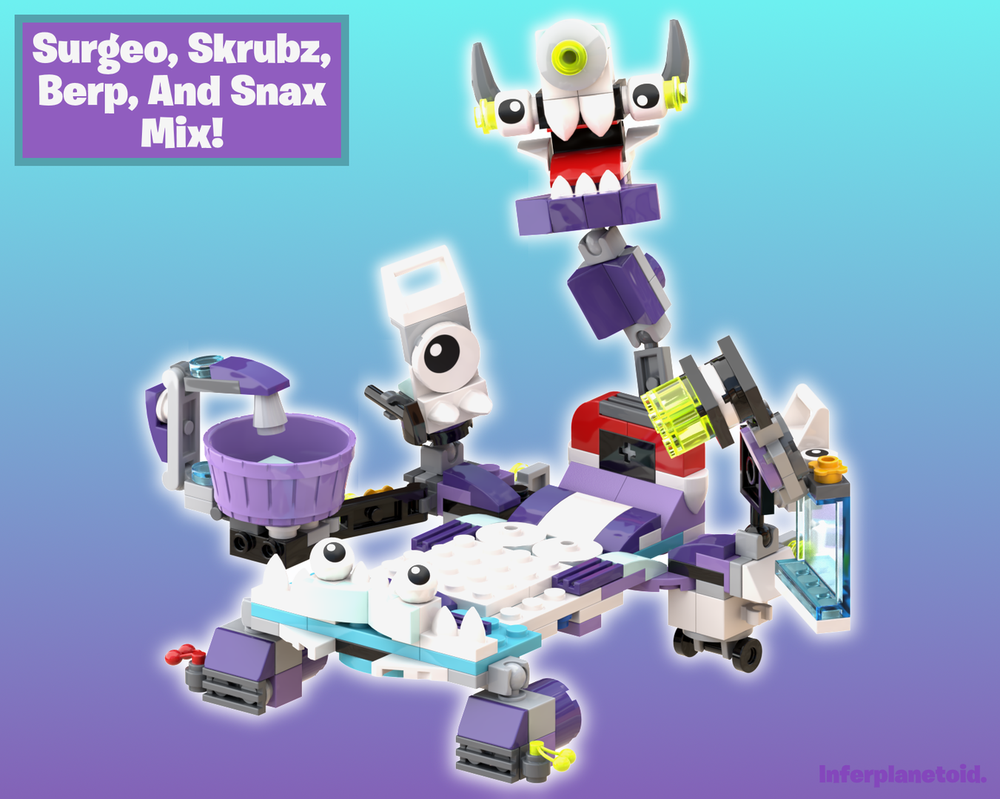 Lego Surgeo, Skrubz, Berp, and Snax Mix