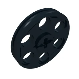 Technic Wedge Belt Wheel [aka Pulley] / Black