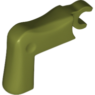 Lego Creature Body Part, Rancor / Killer Croc Claw, Arm with Clip / Olive Green