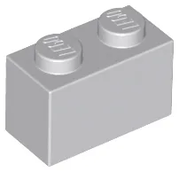 Brick 1 x 2 / Light Bluish Gray