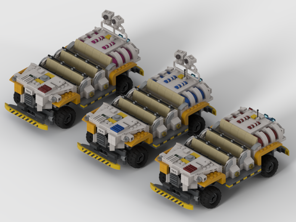 Lego Customizable Dinosaur Time Rover: (Blue, Purple, and Red)