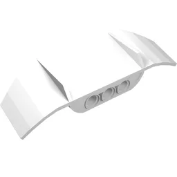 Technic Car Spoiler 3 x 8 [Three Holes] / White