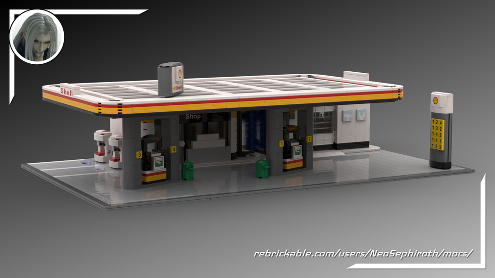 Lego Shell gas station