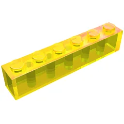 Brick 1 x 6 / Trans-Yellow