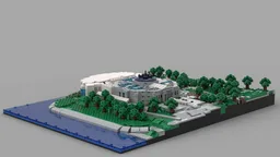 Shedd Aquarium at 1/650th Scale