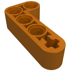 Technic Beam 2 x 4 L-Shape Thick / Dark Orange