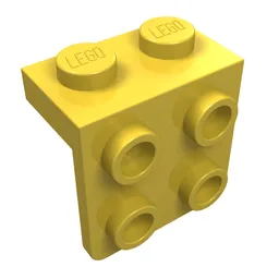 Bracket 1 x 2 - 2 x 2 / Yellow