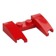 Lego Brick Wedged, Curved 3 x 4 x 2/3 Cutout / Red