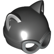 Lego Mask with Cat Ears and Raised Eye Goggles (Catwoman) / Black