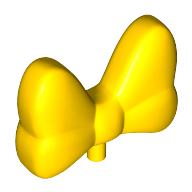 Lego Headwear Accessory Bow Large with Small Pin [Plain] / Yellow