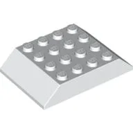 Brick Sloped 45° 6 x 4 Double [aka Train Roof] / White