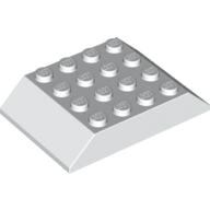 Lego Brick Sloped 45° 6 x 4 Double [aka Train Roof] / White
