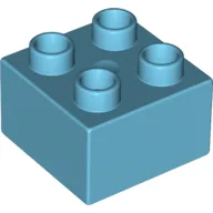Duplo Brick 2 x 2 / Medium Azure